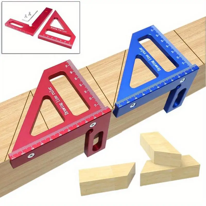 1PC Precise Woodworking Line Drawing Tool with Ruler for Workshops and DIY Projects