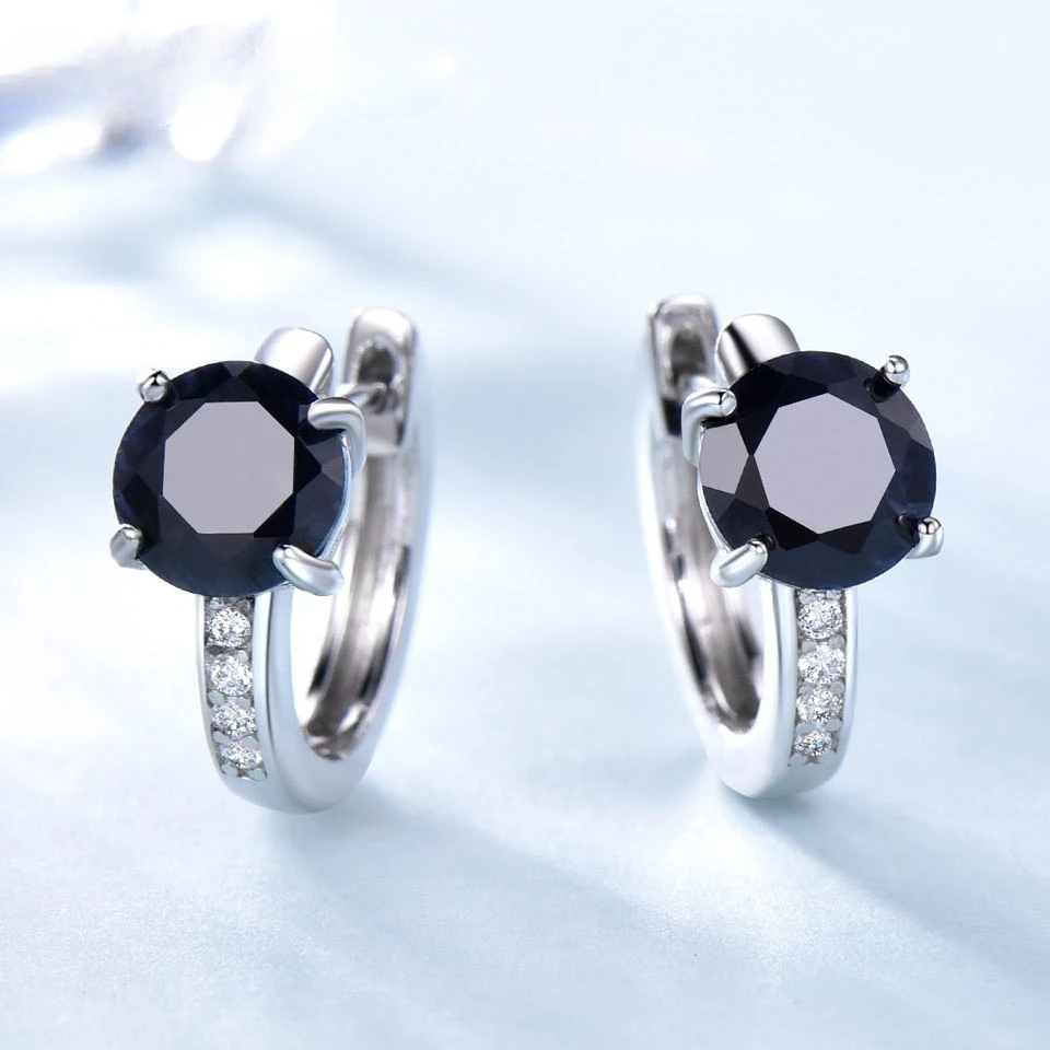 

100% 925 Sterling Silver Clip Hoop Earrings for Women High Quality Wedding Engagement Charm Fashion Fine Party Jewelry Gift