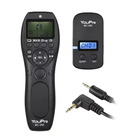 YOUPRO MC-292 Wireless 2.4G Remote Control LCD Timer Shutter Release Channel For Canon/Sony Nikon/Fujifilm
