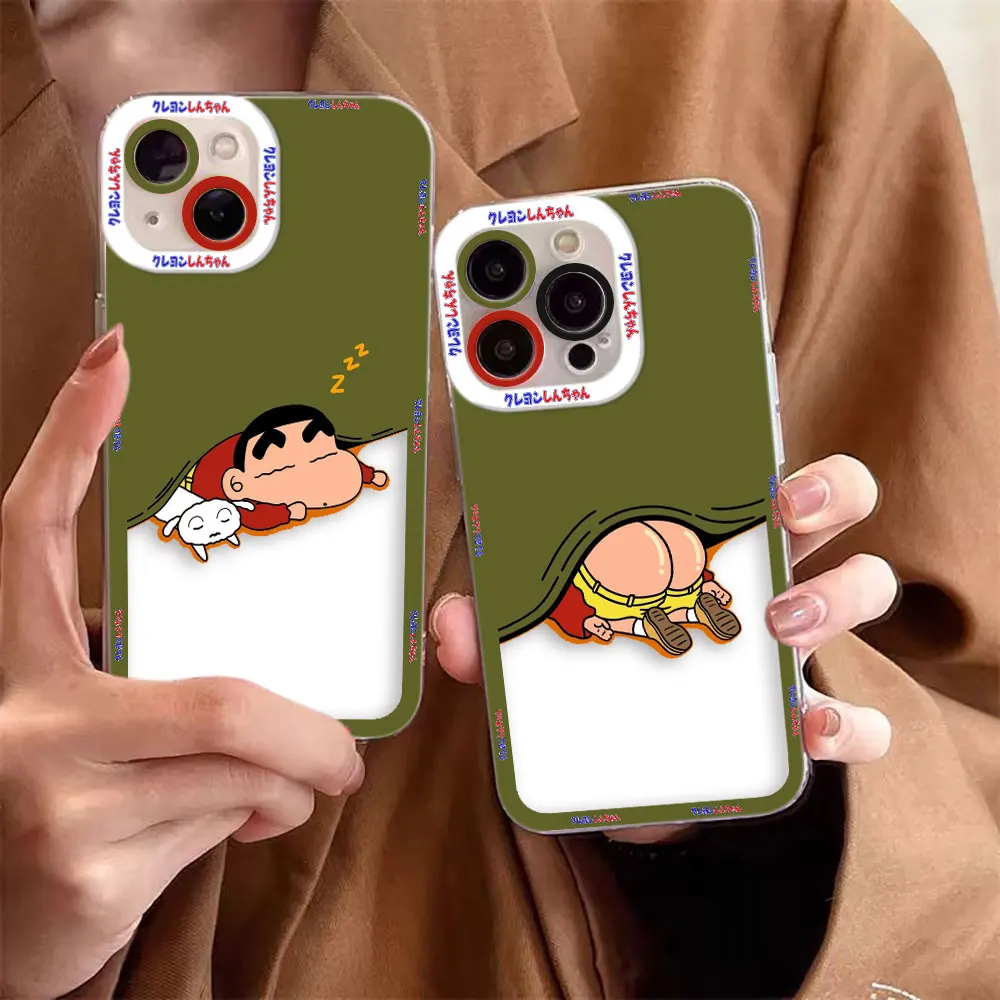 Anime Cartoon C-Crayon Xiao Xin Cover Clear Phone Cqoue Case For Samsung A03 A04 A05 A05S A11 S10 S20 FE PLUS ULTRA 5G Case Case