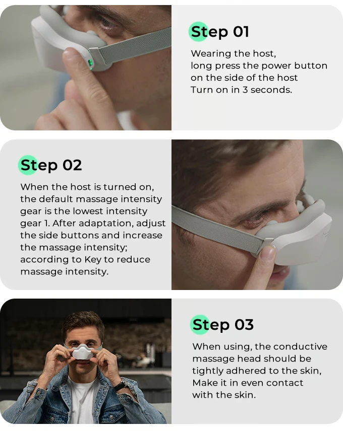 Relieve Nasal Congestion EMS Massager Nose Nose Massager Care