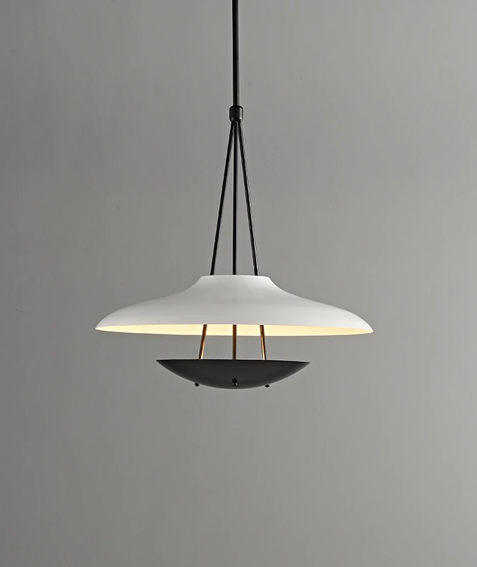 

Designer black white pendant light restaurants modern minimalist studios bar countertops bedside hanging lamp lighting fixtures
