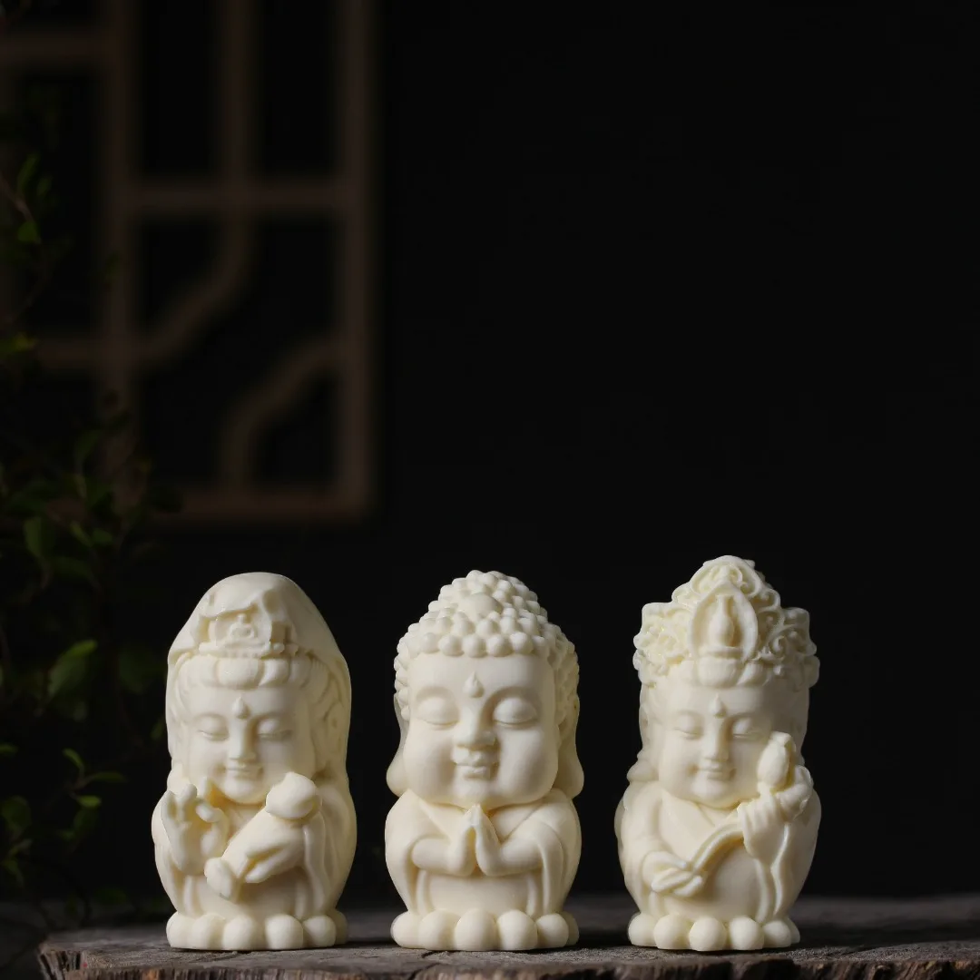 YFY Three Saints Amitabha Buddha Guanyin Mashishi Dashizhi Decorative Home Buddha Statue
