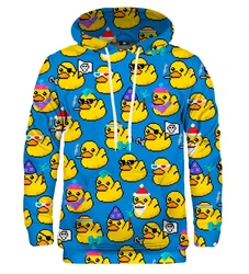 Yellow Baby Duck Hoodies 3D Print Sweatshirts For Boy Girl Tops Anime Man Hoodie Fashion Clothing Tops Gift Hoodie Men Apparel