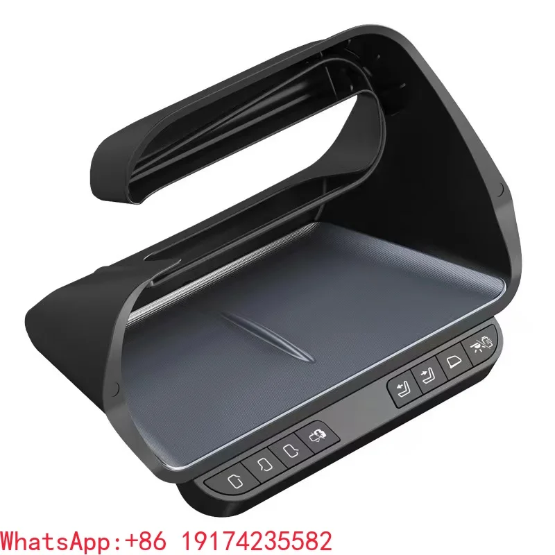 

Center Display Shelf Smart Button Storage Box For Tesla 2024 Model 3 Highland Under Screen Storage Box Behind Screen Tray