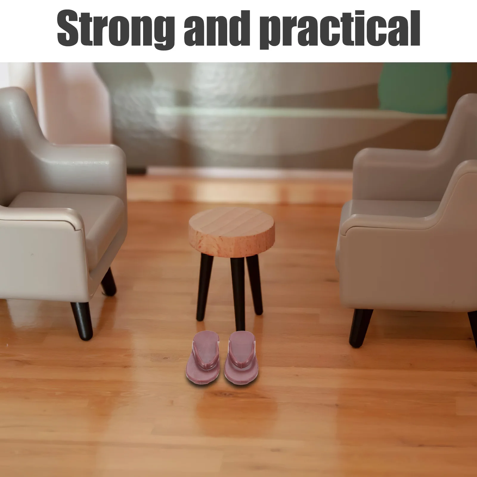 50pcs Miniature Shoes For 11 Inch Summer Beach Sandals Kids Dress Up Accessories Plastic Footwear Barefoot Style Playset