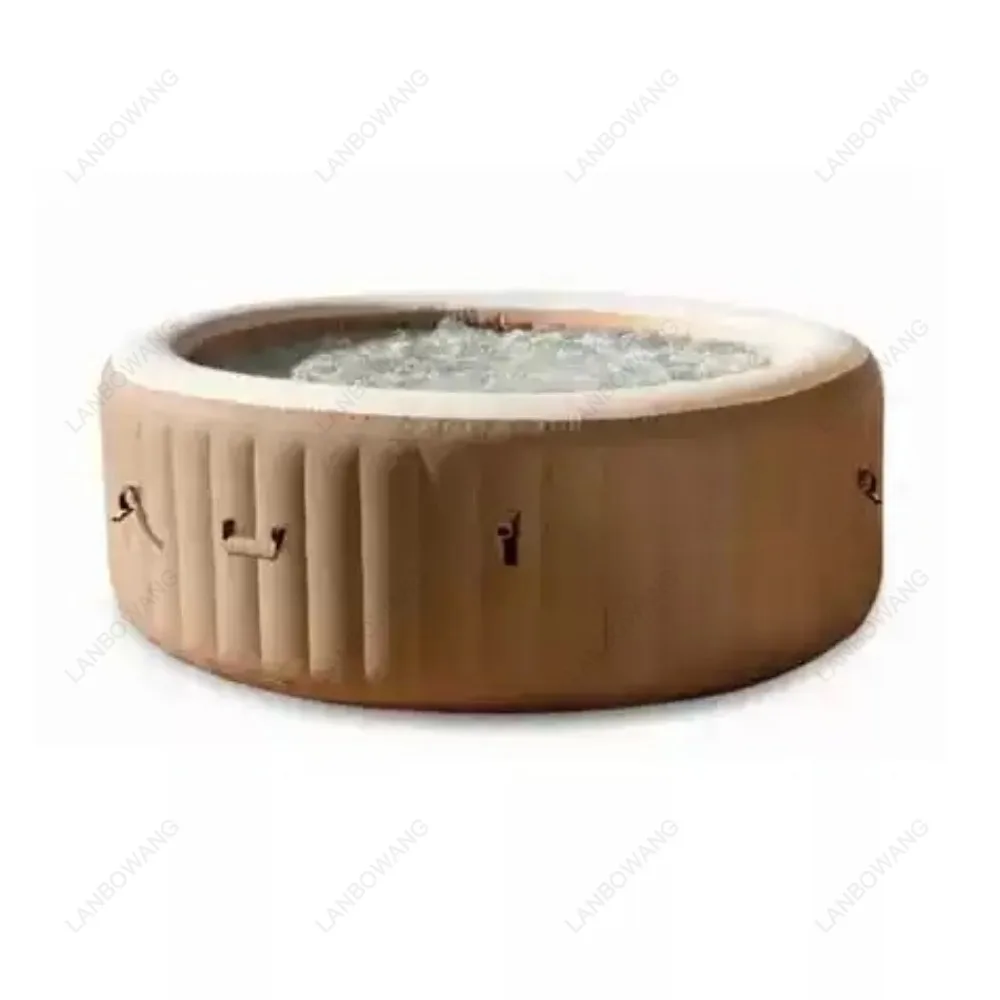 Portable Inflatable Jacuzzi Pool 4-6 People Inflatable Swimming Bathtub Foldable Filled Leisure Pool