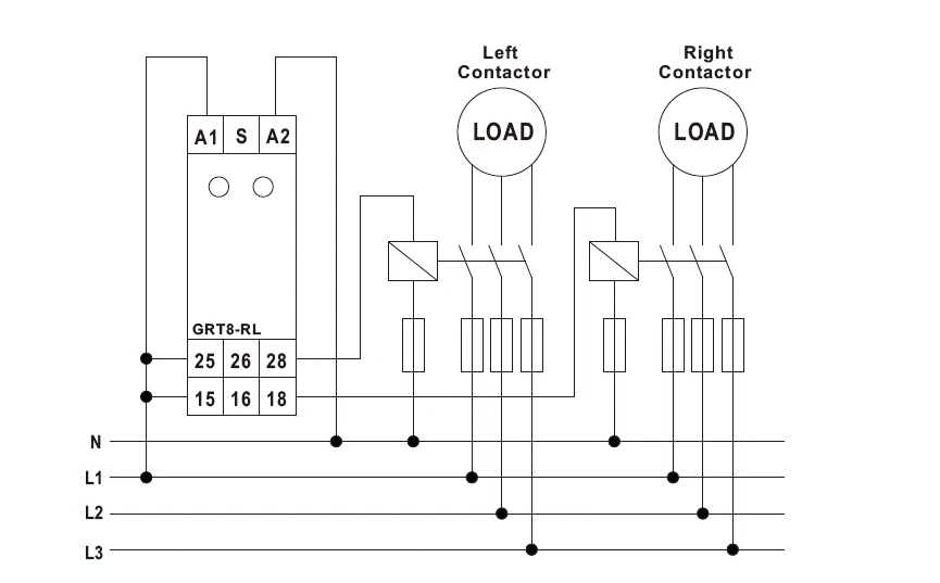 GEYA GRT8-RL 16A Right-Left Inverser Time Relay Alternate Cycle Relay 2NO2NC AC 230V or AC/DC12-240V