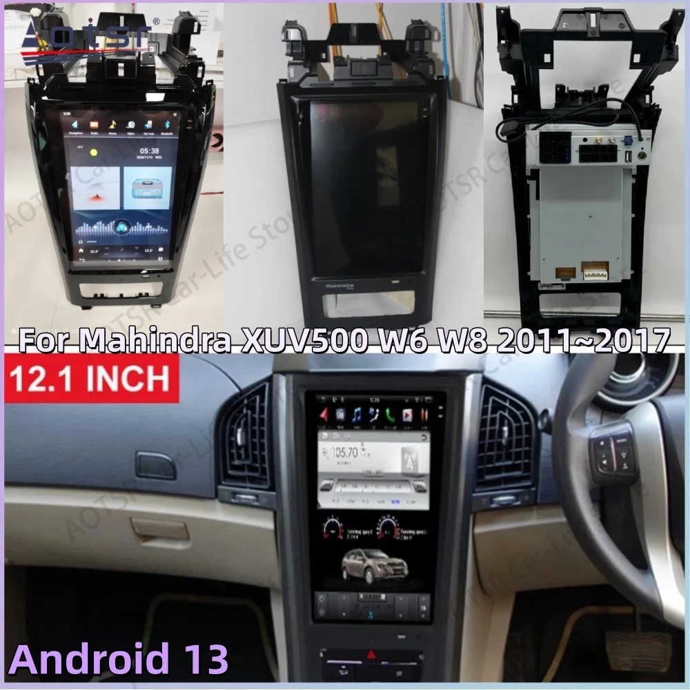

8-ядерный мультимедийный Android 13 для Mahindra XUV500 W6 W8 2011 ~ 2017, автомобильный радиоприемник, GPS-навигация, стерео видео, стереоприемник, головное устройство