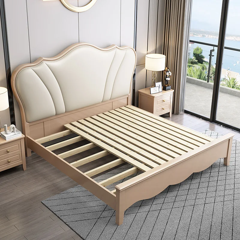 مسند ناعم أمريكي حديث قابل للتخصيص بطول 1.8 متر وسرير غرفة نوم رئيسية فاخر للتخزين