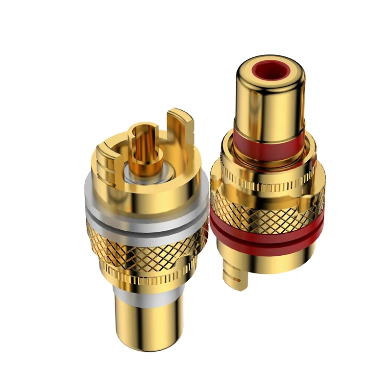 

Most-R205 Чистая фиолетовая медная розетка AV-терминал аудиосигнала RCA Lotus разъемы для Hi-Fi аудио/видео усилителя панель монтажа