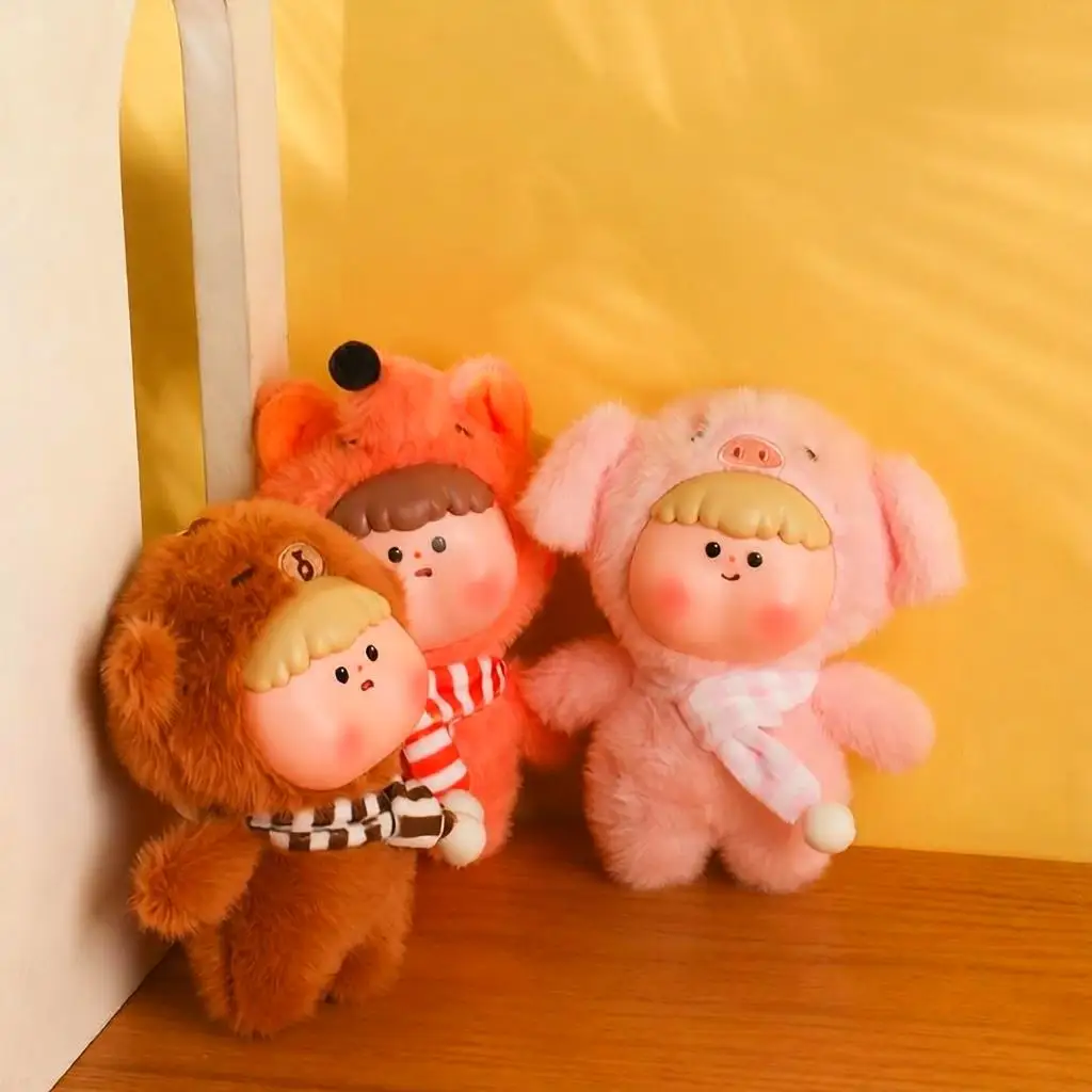 DuDu Zoo Plush Cute Trendy Toy Cross-border Vinyl Doll Small Gift Spot Wholesale Keychain