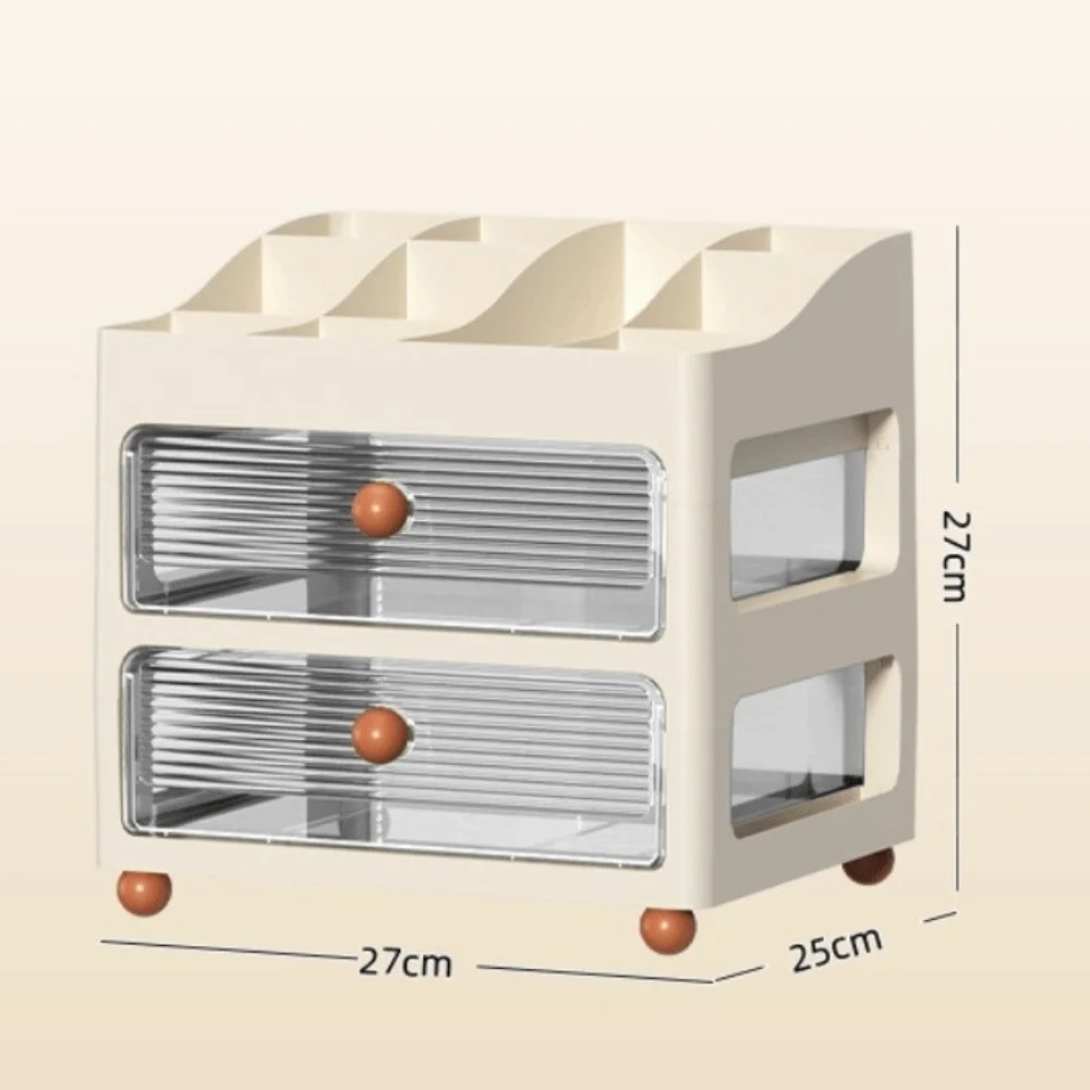 

New Multi-layer Plastic Storage Box Plastic Large Capacity Desktop Organizer Box Cosmetic Storage Box Jewelry