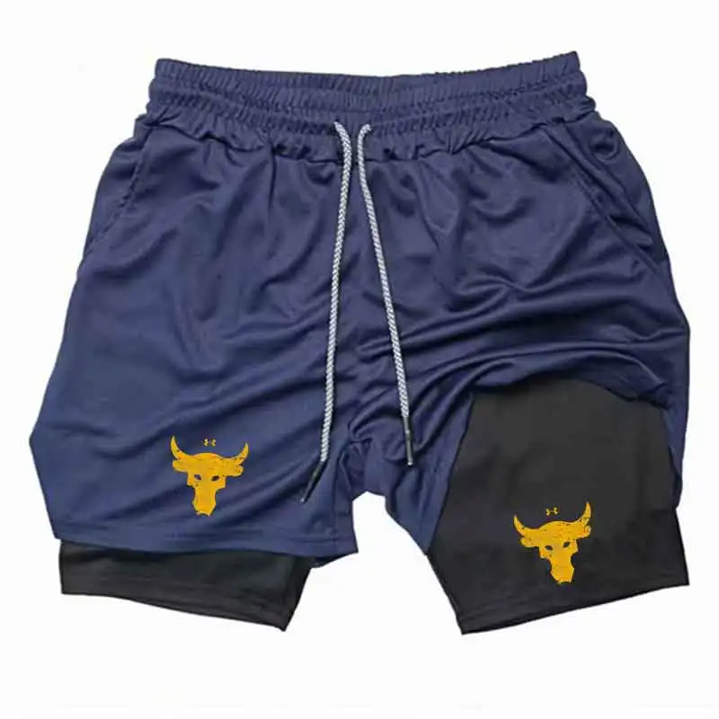 

Summer Men's Clothing Men Fitness Gym Training 2 in 1 Sports Quick Dry Workout Jogging