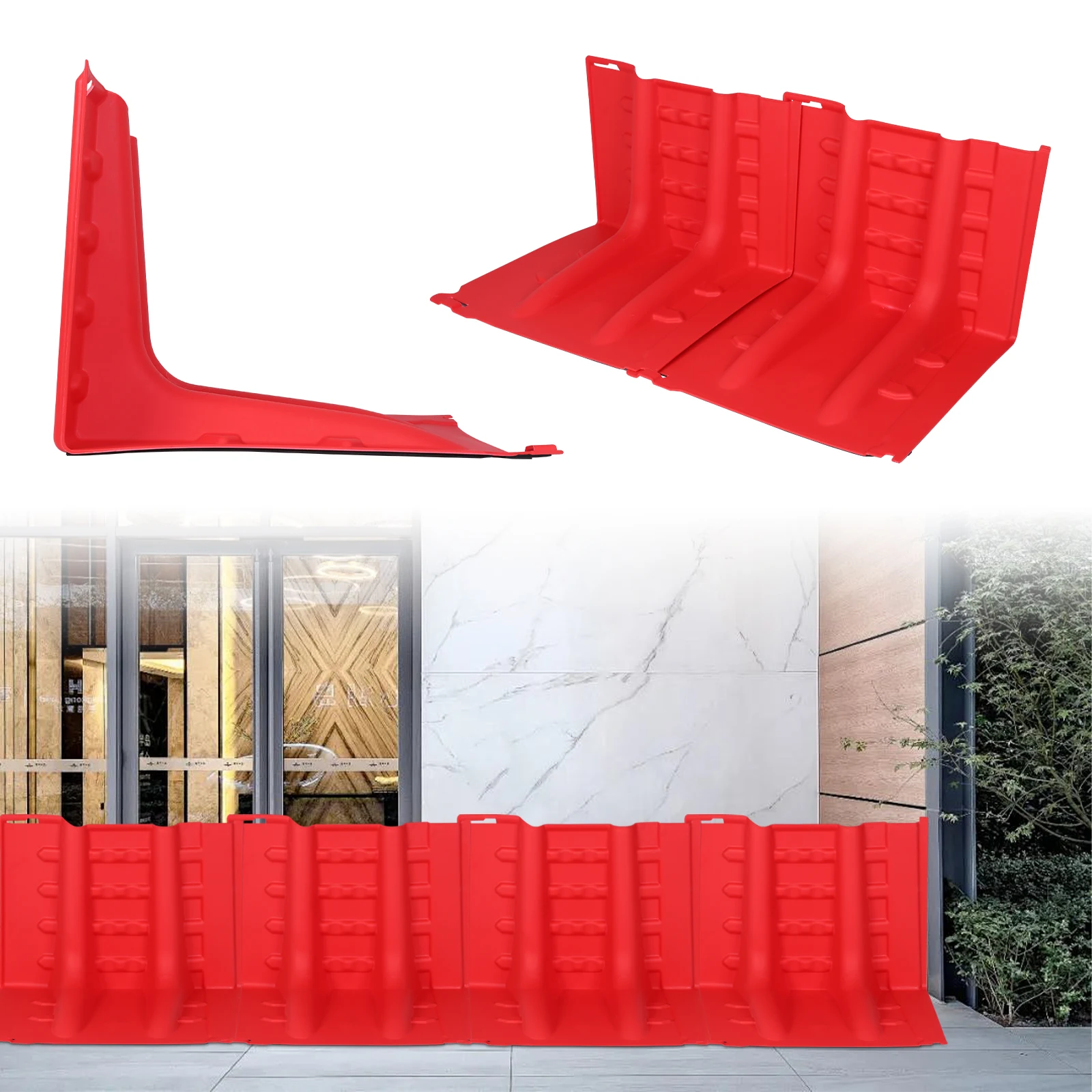 L-образный барьер для защиты от наводнения, АБС-пластик, барьер для наводнения, доска для борьбы с наводнениями для дома, перегородки для борьбы с наводнениями