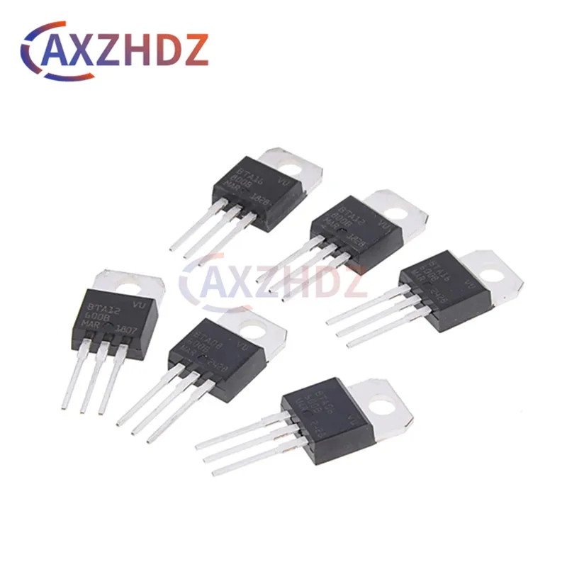 10PCS BTA06-600B Three-Quadrant TRIAC Transistors BTA08 BTA12 BTA16 BTA20 BTA24 600B 800B 800C 6A 8A 12A 16A 20A 24A 600V 800V