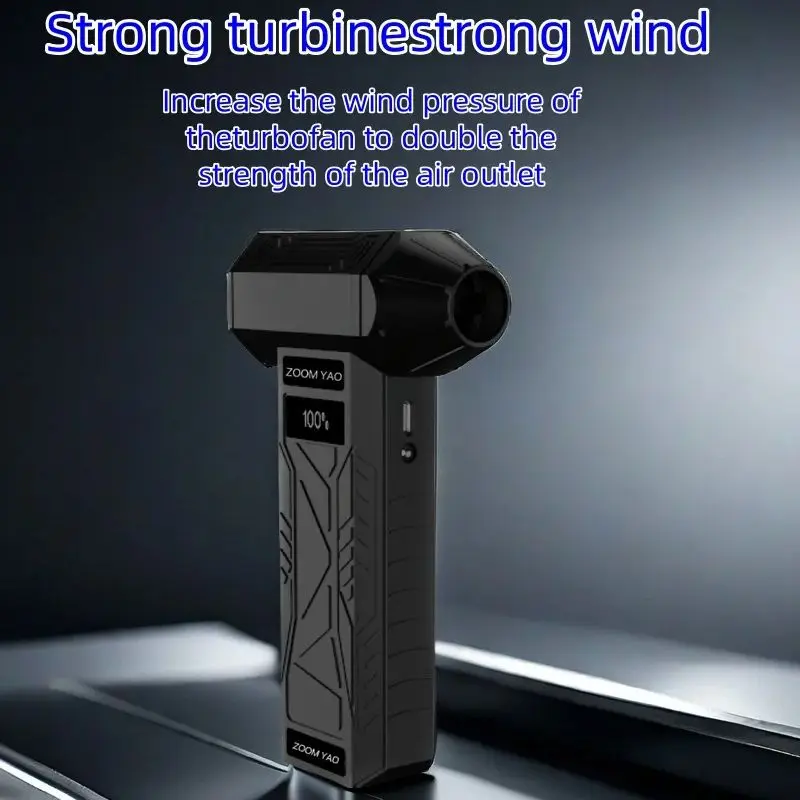 

Беспроводной портативный высокоскоростной турбо-сильный вентилятор, бесщеточный двигатель, кемпинг, барбекю, помощь в сгорании, удаление пыли