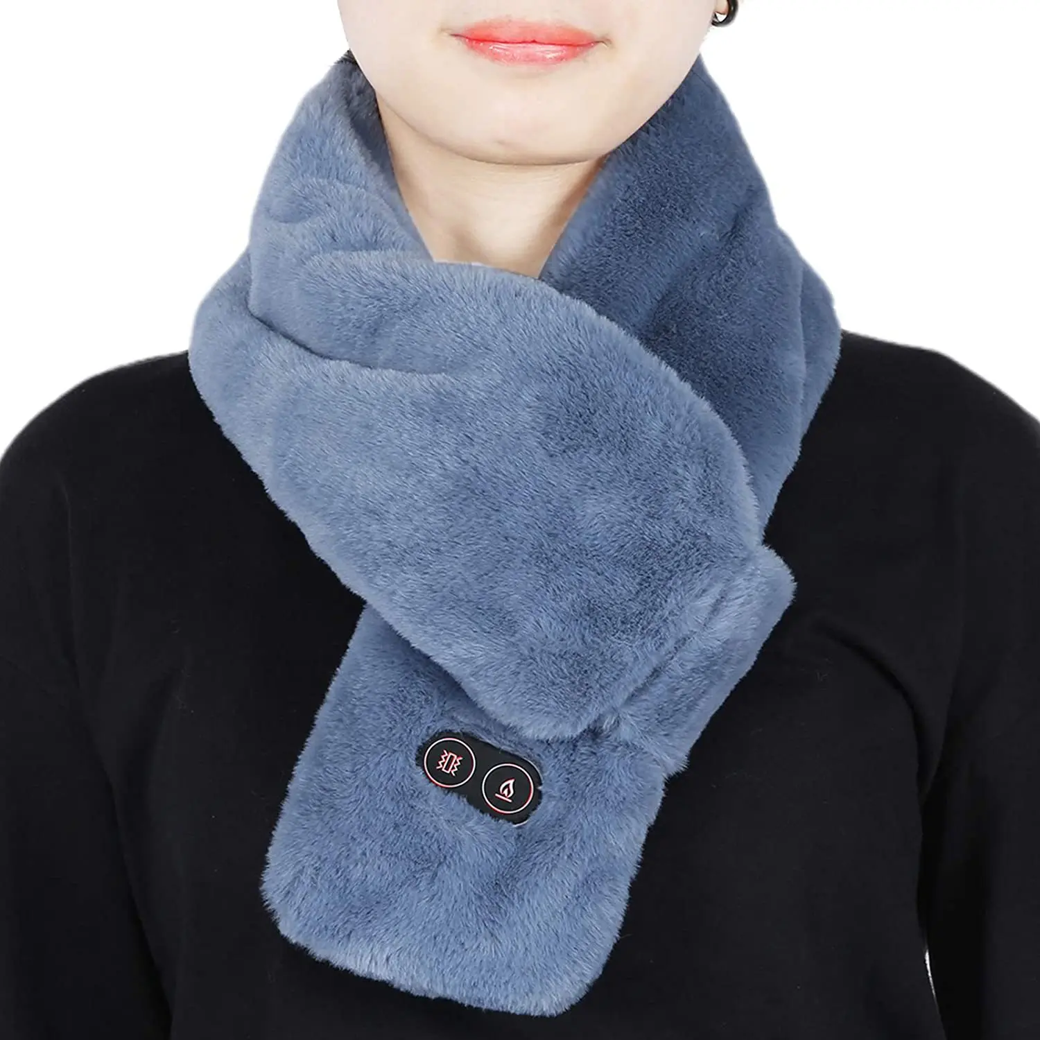 Winter New Usb Heating Scarf Cold proof Warm Neck Shoulder Smart Heating Scarf Neckerchief