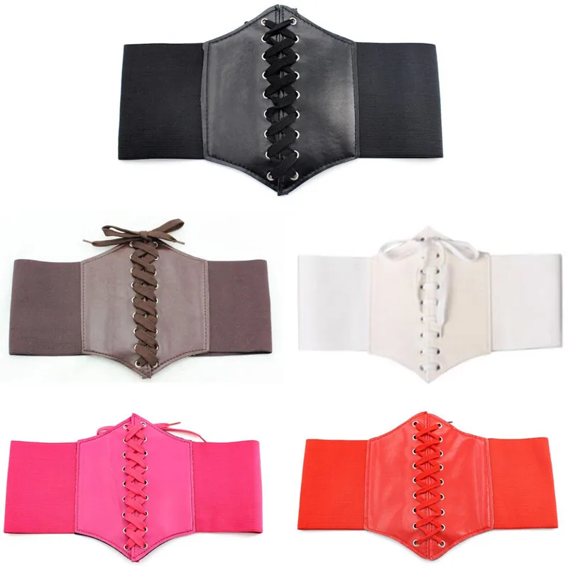 2024 Corset Wide Belts Pu Leather Slimming Body For Women Elastic Waist Cinto Sobretudo Feminin Ceinture Femme Fajas