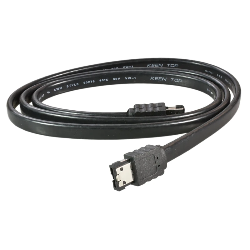 E-SATA eSATA Male to Male Extension Data Transfer Cable Cord for Portable Hard Drive 0.5m/1m