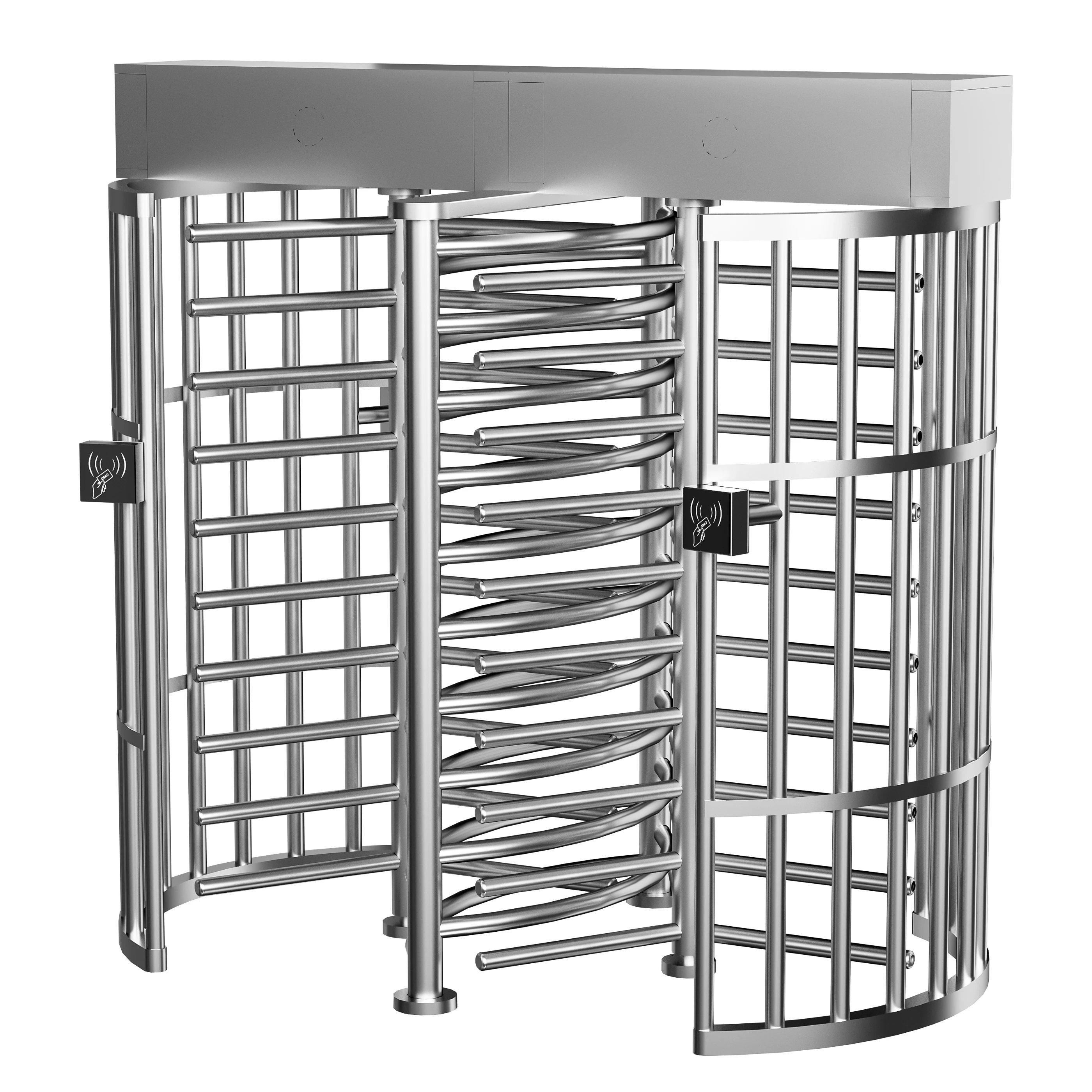 بوابة الباب الدوار الذكية المعتمدة من CE ذات الارتفاع الكامل / أنظمة أمن الباب الدوار