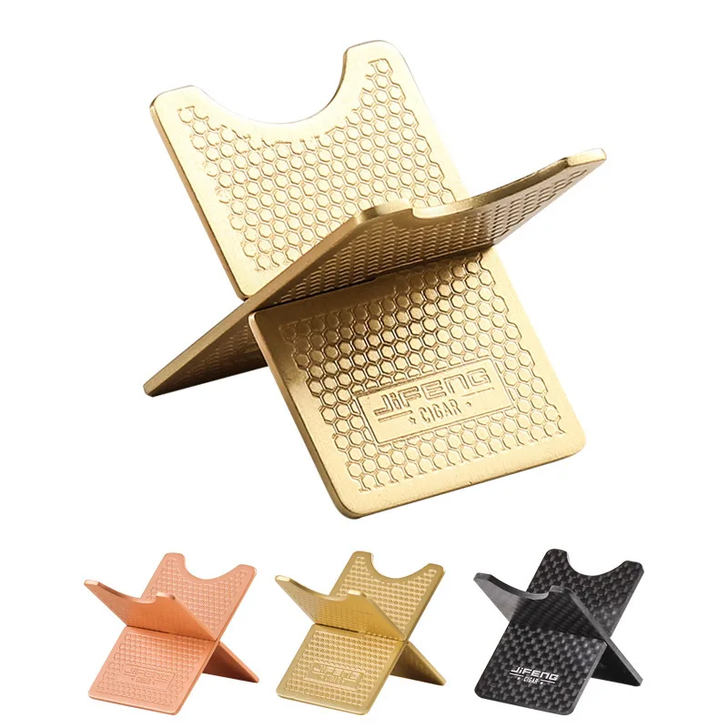 

Мини-дорожная подставка для сигар — металлический держатель с кожаным чехлом, двойного назначения для сигар и труб