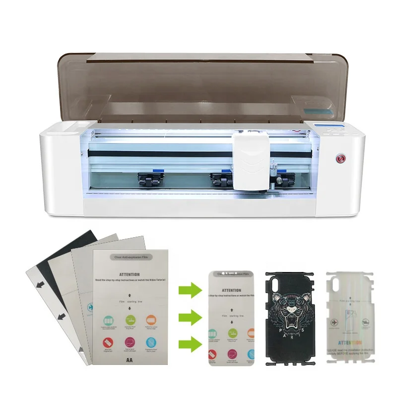 Durable Hydrogel Film Mobile Phone Screen Protector 2in1 Cutting Machine Mobile Skin Cutting Plotter for Tablets Mobile Devices