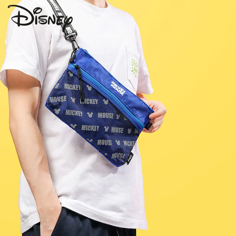 Disney Mickey New Men's Crossbody Bag Fashion High Quality Dirty Resistant Men's Chest Bag Unisex Leisure Sports Crossbody Bag