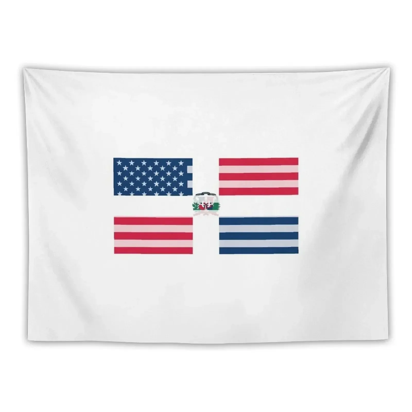 Dominican Republic American Flag design Tapestry For Bedroom Things To Decorate The Room Carpet Wall Tapestry