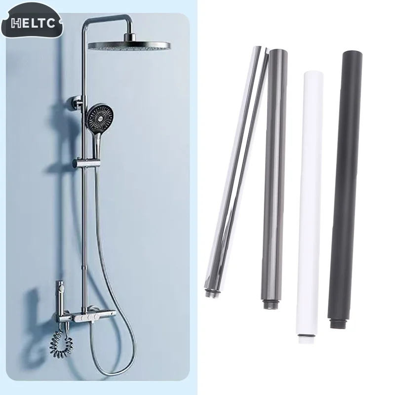 

Круглая удлинительная трубка из нержавеющей стали, удлиненная выдвижная штанга для ванной комнаты, удлиненная трубка для душа, держатель кронштейна для ручного душа