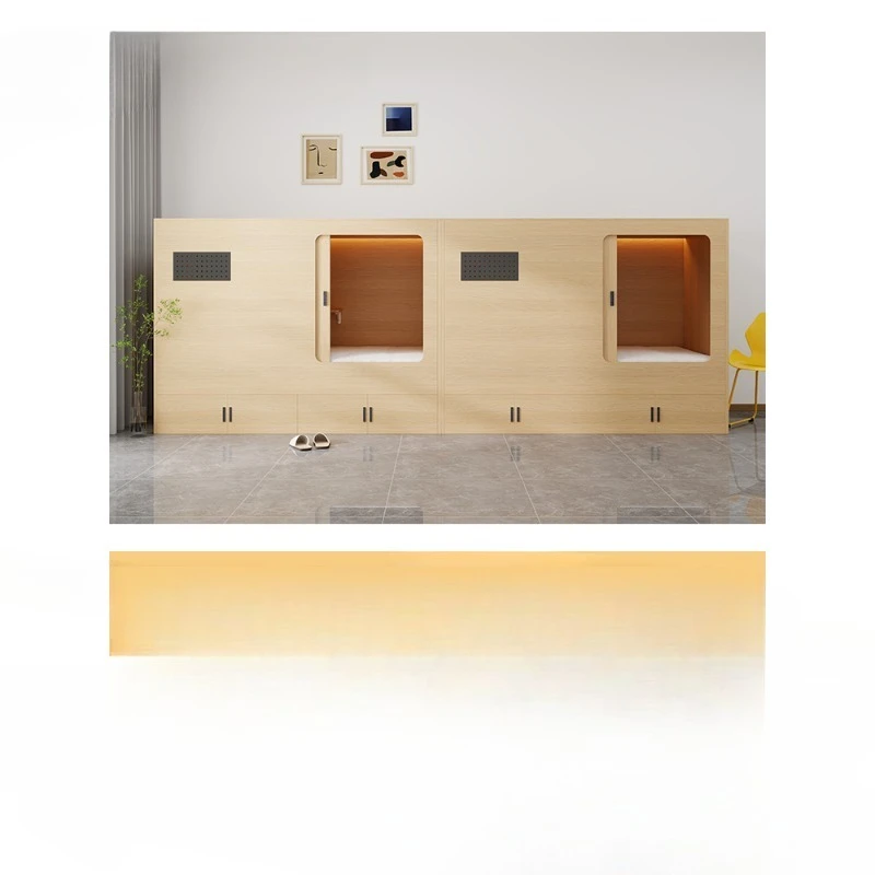 On and off the table combination bed, college dormitory bed, multi-function space capsule