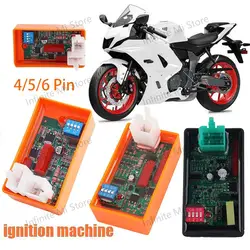 Motorcycle Lgnition 6 Pin 5 Pin AC CDI Box 4 Pin DC CDi with DIP Switch Speed limit4000-12000 for BIZ100 SUPER100 XY50-Q WEB100