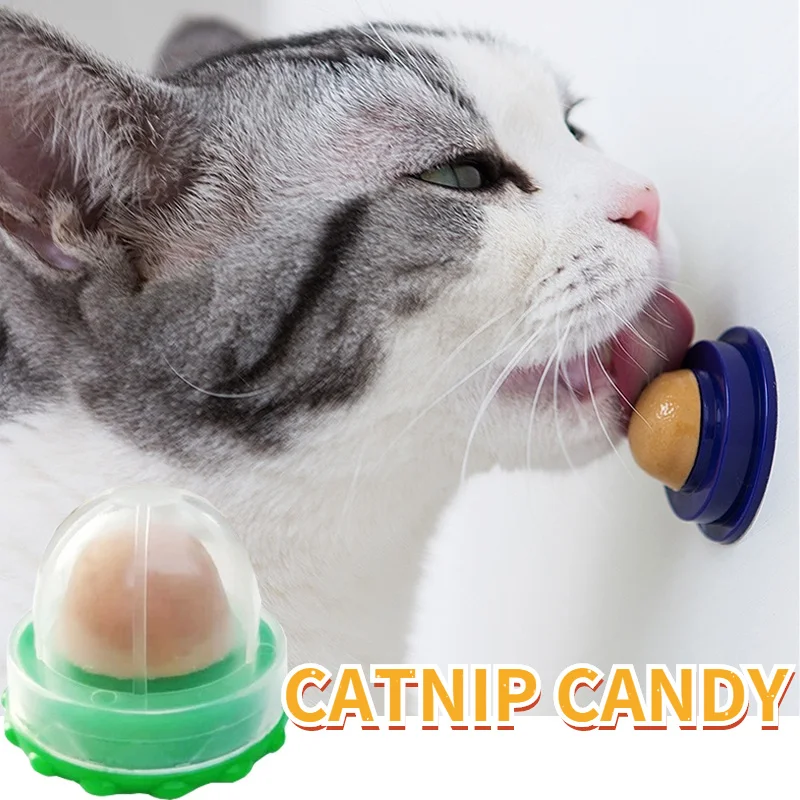 Voeding Kat Catnip Ball Stofkap Ronde Veilig Kattenkruid Snack Lick Snoep Vitamine Pudding Kattenkruid Lolly Voor Kat Ragdoll