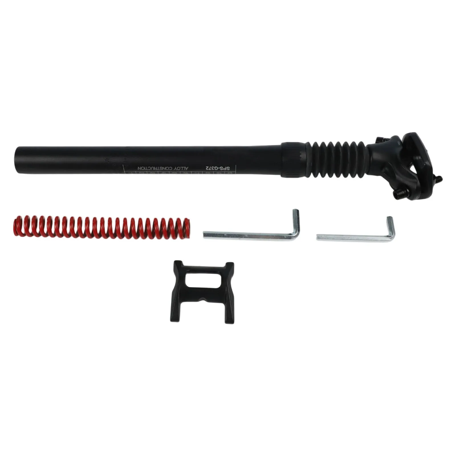 

Bike Shock Absorbing Seatpost for Enhanced Comfort and Vibration Control Adjustable Rebound and Customizable Saddle Clamp