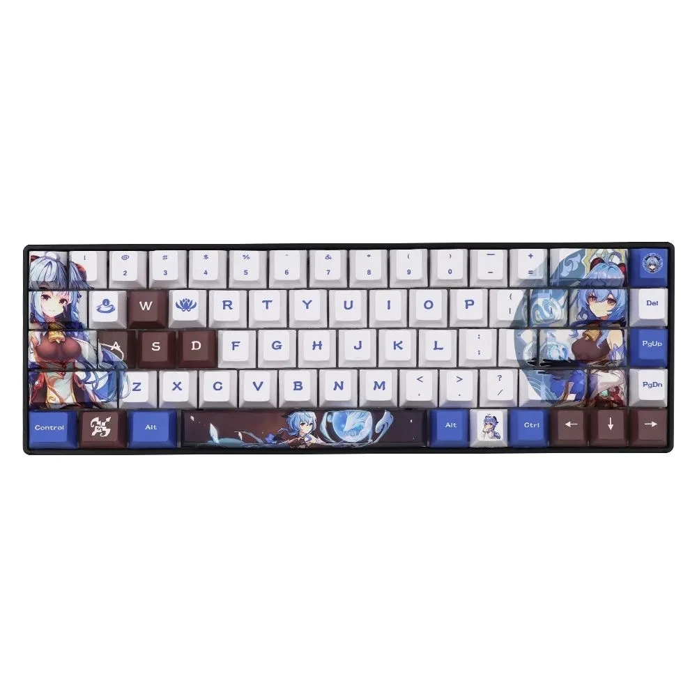 

Genshin Impact Theme GANYU Pbt Material Keycaps 108 Keys Set for 61 87 104 108 Key Mechanical Keyboard Oem Profile