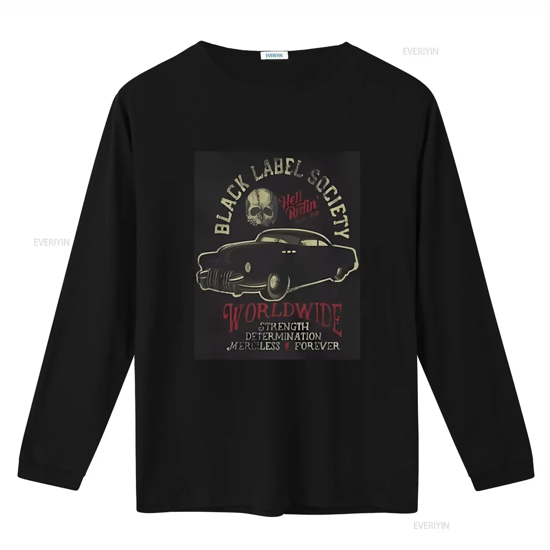 Black Label Society Hell Ridin Worldwide Strength Determination Merciless Forever T Shirt vintage Washed Soft Stylish fashion