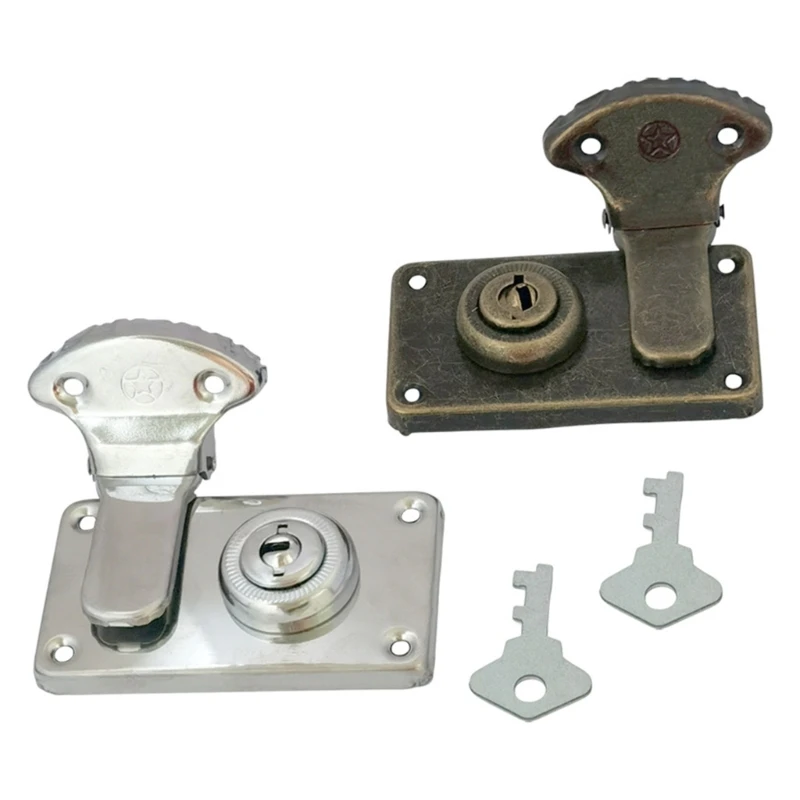 

Set of 4 Bronze Finish Lock Accessory for Customes Storage Solution