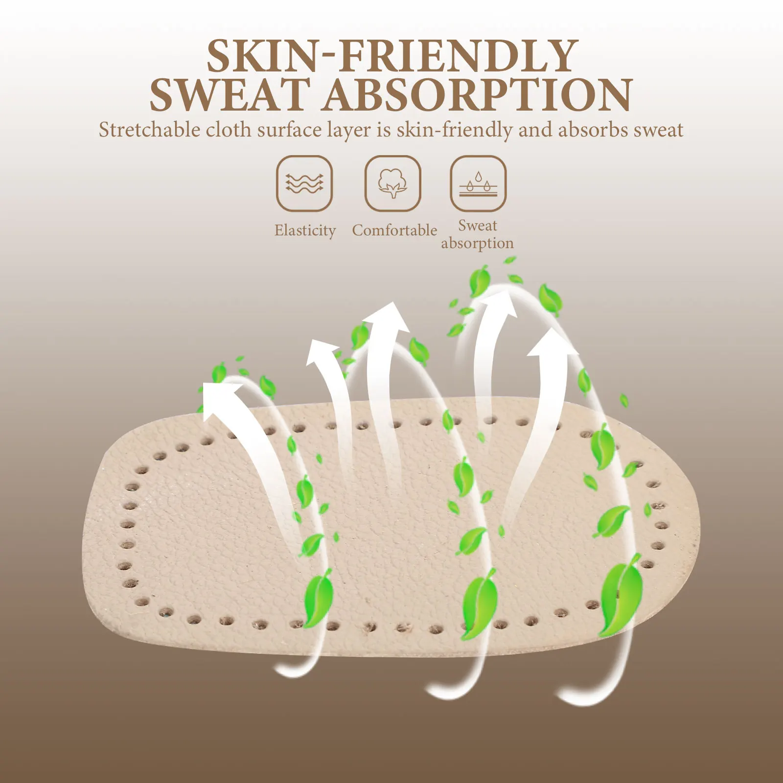 

8 Pairs Premium Heel Cushion Insoles Foot Pads Supportive Anti-Friction Pain Relief For Walking Standing Dancing