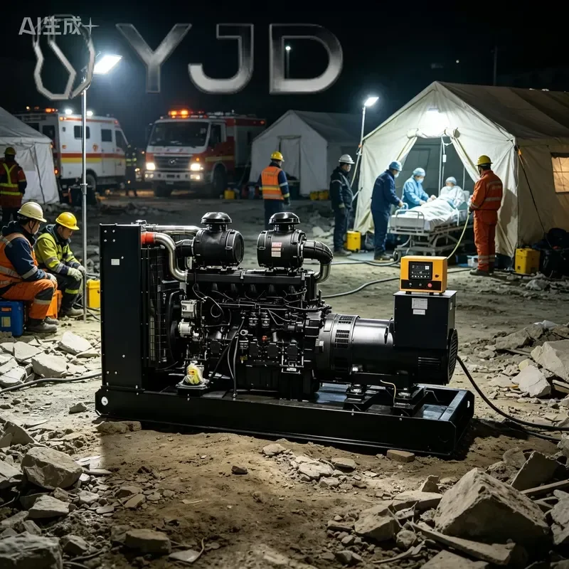 YJD Yuchai 400kW Water-Cooled Diesel Generator Set 24V Electric Start Super Silent Type Open Frame Remote Control ATS 1800 RPM