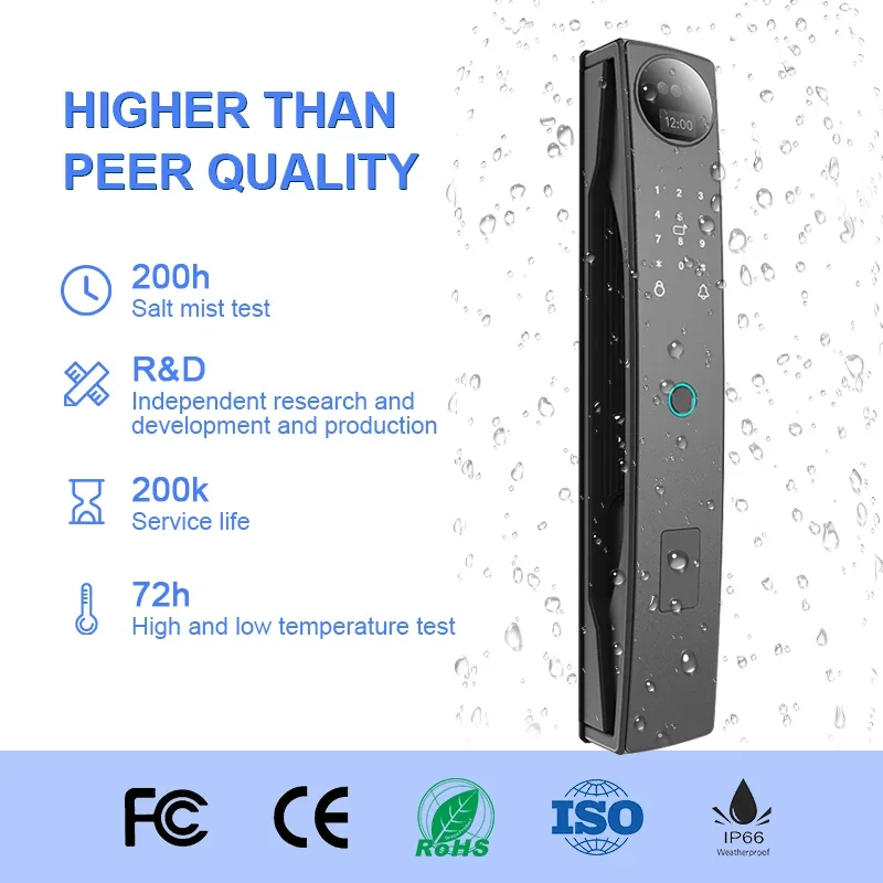 New door keyless smart lock with multiple language smart lock remote control quickset door lock set smart key