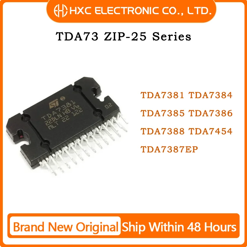 

10PCS TDA7381 TDA7384 TDA7385 TDA7386 TDA7388 TDA7454 TDA7387EP Audio Power Amplifier FLEXIWATT-25