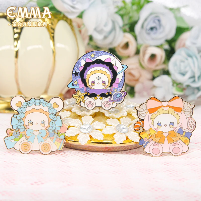 Emma Secret Forest Tea Party Collection Edition Series Badge Blind Box Mystery Box Cute Anime Figure Ornaments Collection