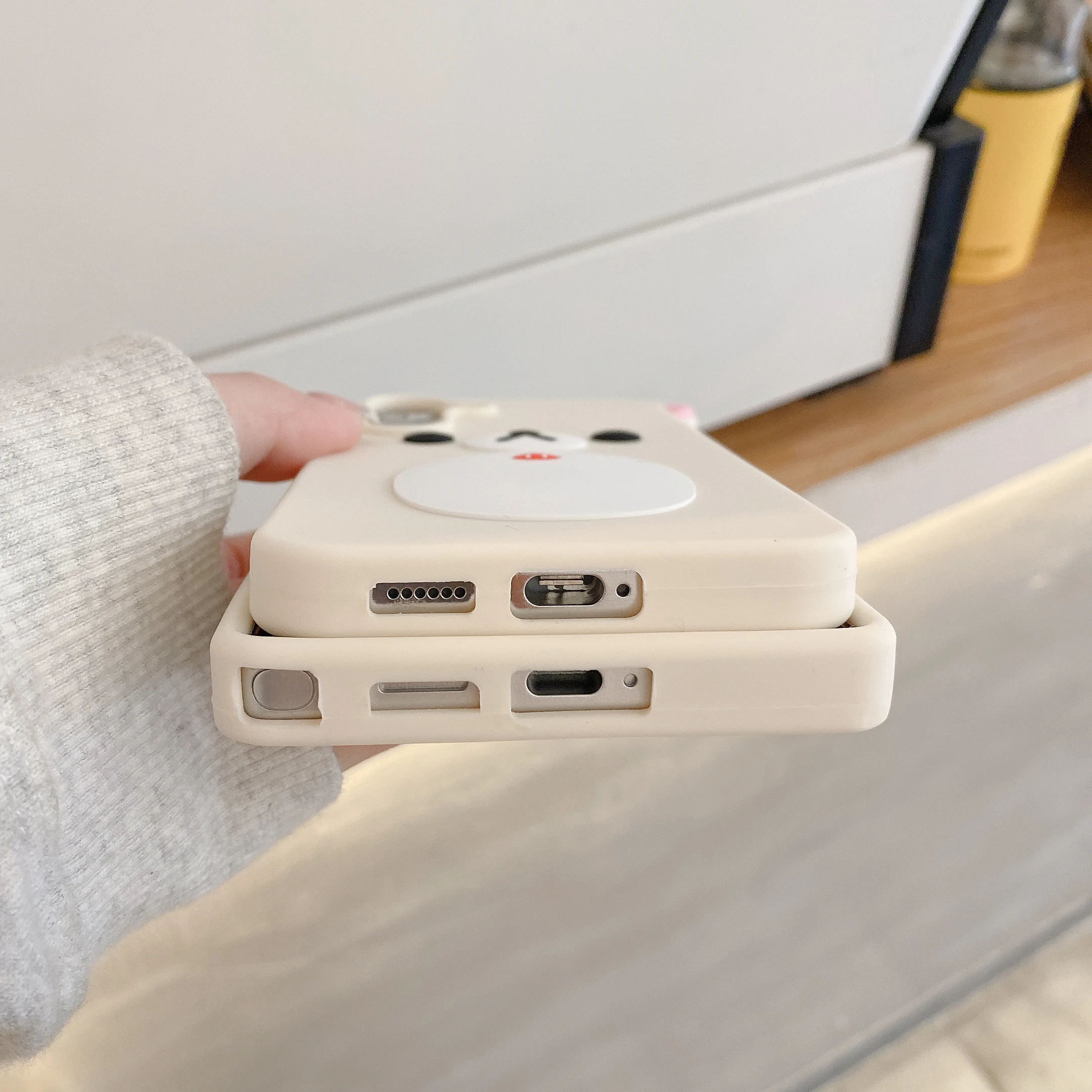 Fashion Cute 3D Cartoon Rilakkuma Bear Soft Silicone Phone Case Back Cover For Samsung Galaxy S25 S24 Ultra Plus S25Ultra - náhled 4