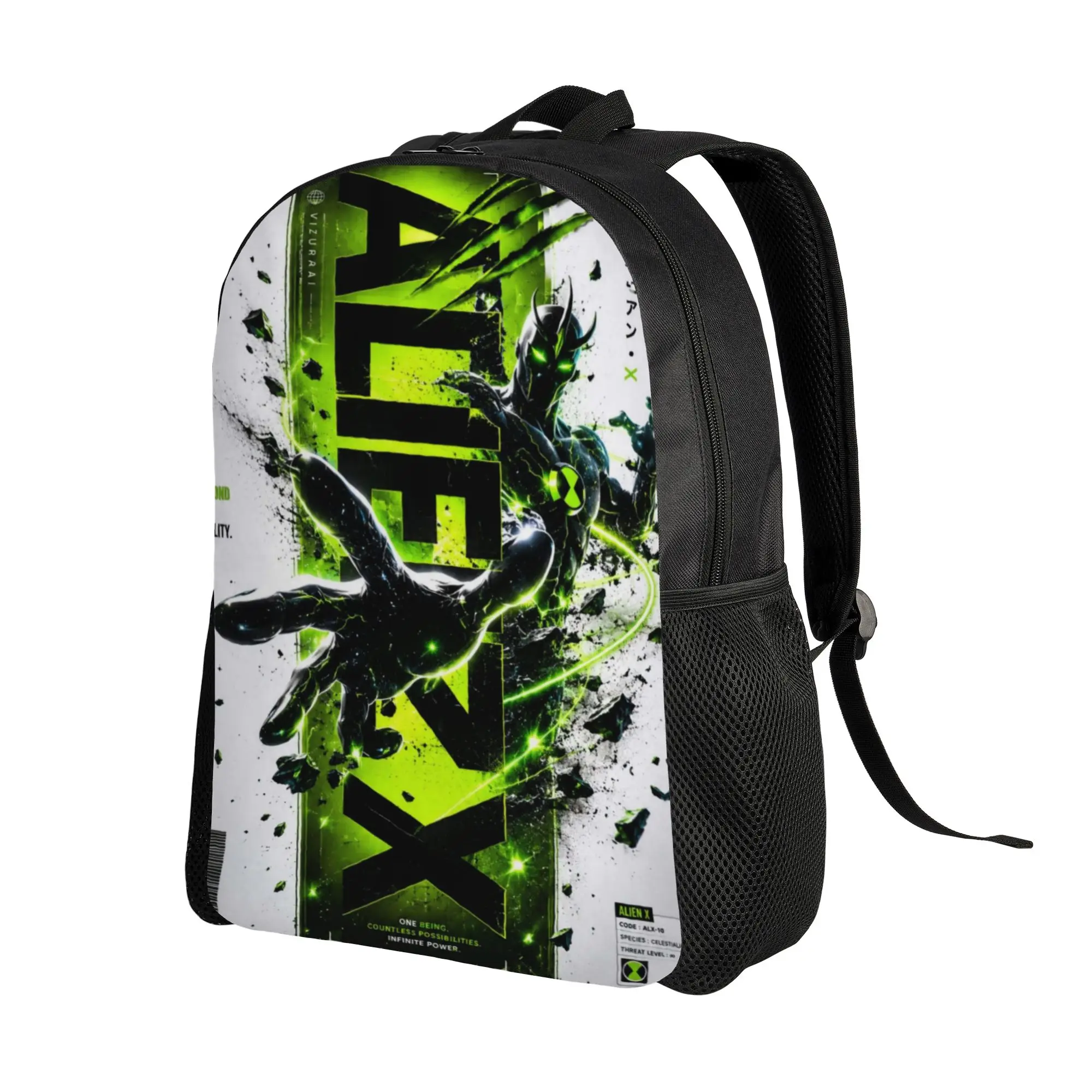 Back to school season Ben10 Alien X Stylized Poster Schoolbag Ben 10 Ladies New Backpack