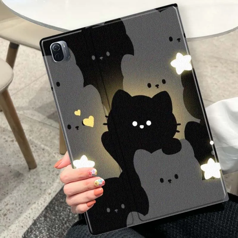 Cartoon Cat Star For Xiaomi Redmi Mi Pad 8 7 6 5 4 2 SE K 12.4 11.2 12.1 11 8.8 Pro Max Ultra Inch Tablet Case view 4