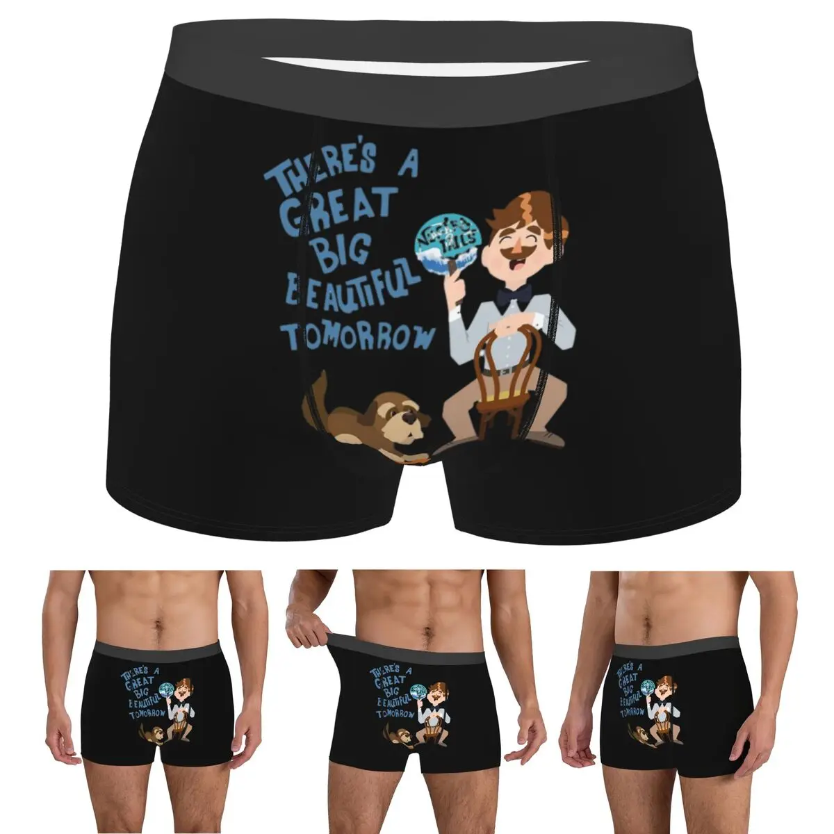 

Boxer Underpants Shorts Man Has A Dream Panties Male Breathable Underwear for Homme Man Boyfriend Gifts