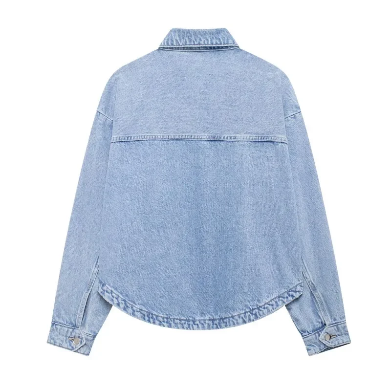 Denim Jackets Women Summer 2025 Elegant and Pretty Women's Coats Ladies Fashion Urban Coats Y2k Solid Lady Jackets