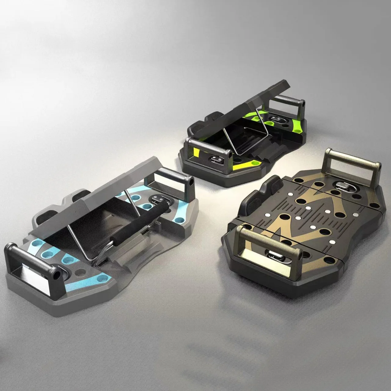 

Multifunctional Gym Fitness Push Up Stands Board Fold Power Press Tendon Stretching Sit-up Board Push Up Sports Board 2025 Newly