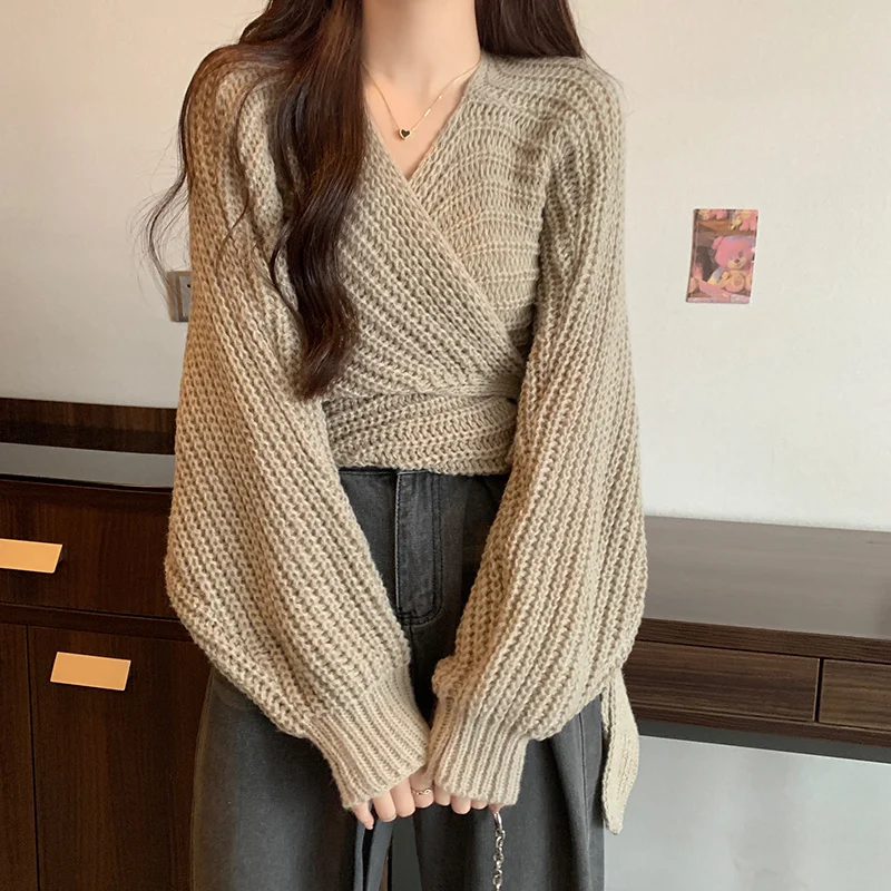 

Sweaters Jumpers Pullovers Women Pullover Elegant Blended Stripes Boyfriend Western Style Cowgirl Frontier Solid LeopardOutdoor