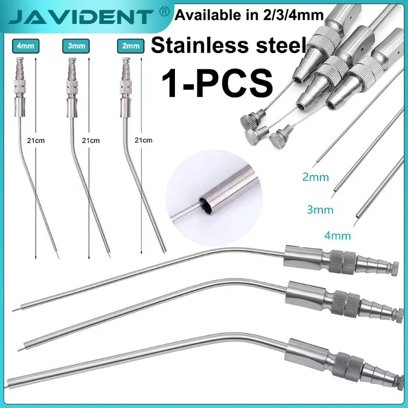 Dentistry Stainless Steel Weak Straw Implants Sucker Pipettes Dental Surgery Tools Oral Cavity Weak Straw Tubes 2mm/3mm/4mm/5mm